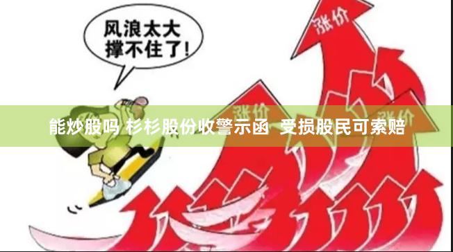 能炒股吗 杉杉股份收警示函  受损股民可索赔