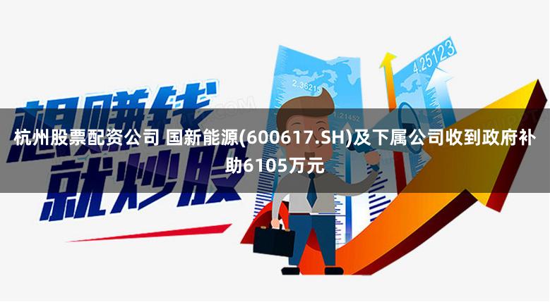 杭州股票配资公司 国新能源(600617.SH)及下属公司收到政府补助6105万元